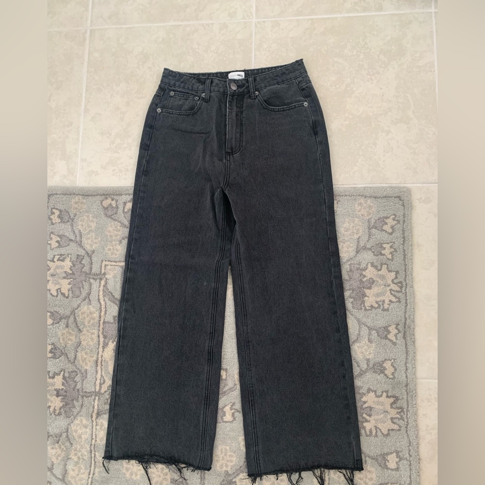 COPY - Amuse Society GABI CROP FLARE WVN JEAN